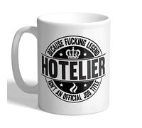 I Love Mugs - Hotelier - F*cking Legend - Mug, Ceramic, 11fl.oz.