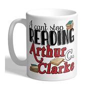 I Love Mugs - I Can't Stop Reading Arthur C. Clarke - Mug, Ceramic, 11fl.oz.