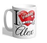 I Love Mugs - I F*cking Love Alex - Mug, Ceramic, 11fl.oz.