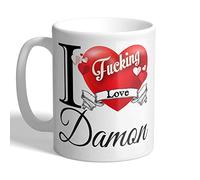 I Love Mugs - I F*cking Love Damon - Mug, Ceramic, 11fl.oz.
