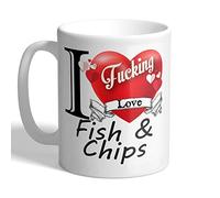 I Love Mugs - I F*cking Love Fish & Chips - Mug, Ceramic, 11fl.oz.