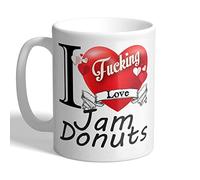 I Love Mugs - I F*cking Love Jam Donuts - Mug, Ceramic, 11fl.oz.