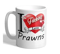 I Love Mugs - I F*cking Love Prawns - Mug, Ceramic, 11fl.oz.