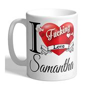 I Love Mugs - I F*cking Love Samantha - Mug, Ceramic, 11fl.oz.