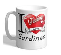 I Love Mugs - I F*cking Love Sardines - Mug, Ceramic, 11fl.oz.