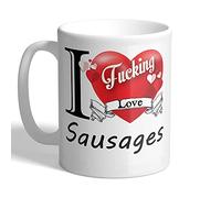 I Love Mugs - I F*cking Love Sausages - Mug, Ceramic, 11fl.oz.