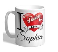 I Love Mugs - I F*cking Love Sophia - Mug, Ceramic, 11fl.oz.