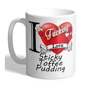 I Love Mugs - I F*cking Love Sticky Toffee Pudding - Mug, Ceramic, 11fl.oz.