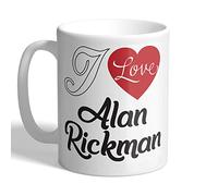 I Love Mugs - I Love Alan Rickman (Heart Design) - Mug, Ceramic, 11fl.oz.