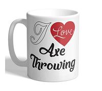 I Love Mugs - I Love Axe Throwing - Mug, Ceramic, 11fl.oz.