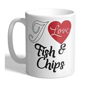 I Love Mugs - I Love Fish & Chips - Mug, Ceramic, 11fl.oz.