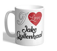 I Love Mugs - I Love Jake Gyllenhaal (Heart Design) - Mug, Ceramic, 11fl.oz.