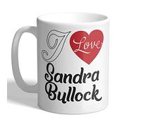 I Love Mugs - I Love Sandra Bullock (Heart Design) - Mug, Ceramic, 11fl.oz.