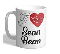 I Love Mugs - I Love Sean Bean (Heart Design) - Mug, Ceramic, 11fl.oz.