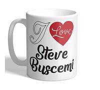 I Love Mugs - I Love Steve Buscemi (Heart Design) - Mug, Ceramic, 11fl.oz.