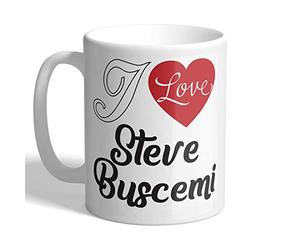 I Love Mugs - I Love Steve Buscemi (Heart Design) - Mug, Ceramic, 11fl.oz.