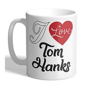 I Love Mugs - I Love Tom Hanks (Heart Design) - Mug, Ceramic, 11fl.oz.
