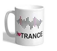 I Love Mugs - I Love Trance - Dance Music Mug, Ceramic, 11fl.oz.
