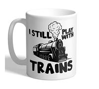 I Love Mugs - I Still Play with Trains - Mug, Ceramic, 11fl.oz.
