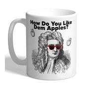 I Love Mugs - Isaac Newton - How Do You Like Them Apples? - Mathematician & Physicist Mug, Ceramic, 11fl.oz.