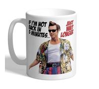 I Love Mugs - Jimmy Carrey - Ace Ventura - If I'm Not Back in 5 Minutes... Just Wait Longer - Funny Film Quote Mug, Ceramic, 11fl.oz.