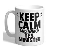 I Love Mugs - Keep Calm and Watch Yes Minister - Mug, Ceramic, 11fl.oz.
