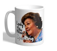 I Love Mugs - Lady of The House Speaking - Keeping Up Appearances - Hyacinth Bucket - Funny TV Quote Mug, Ceramic, 11fl.oz.