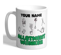 I Love Mugs - Personalised Allotment W*nker Funny Gardening Mug - Rude Novelty Gift for Gardeners, Allotment Owners - 11oz Ceramic Coffee & Tea Cup - Made in UK, Ceramic, 11fl.oz.
