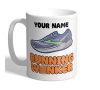I Love Mugs - Personalised Running W*nker Mug, Marathon Training Gift, Cheeky Runner Present, Ceramic, 11fl.oz.