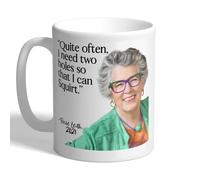 I Love Mugs - Prue Leith - Funny Quote - 2021 - British Bake Mug, Ceramic, 11fl.oz.