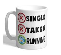 I Love Mugs - Single - Taken - Running - Mug, Ceramic, 11fl.oz.