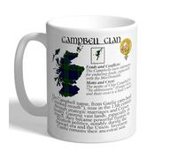 I Love Mugs - The Campbell Clan - History and Scottish Tartan - Scotland Mug, Ceramic, 11fl.oz.