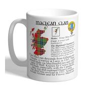 I Love Mugs - The MacLean Clan - History and Scottish Tartan - Scotland Mug, Ceramic, 11fl.oz.
