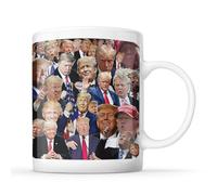 I Love Mugs - The Many Faces of Donald Trump - Funny American Politics Mug, Ceramic, 11fl.oz.