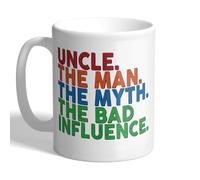 I Love Mugs - Uncle - The Man, Myth, Bad Influence - Mug, Ceramic, 11fl.oz.