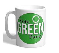 I Love Mugs - Vote Green Party - Politics Election Mug, Ceramic, 11fl.oz.