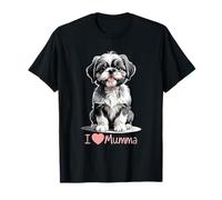 I Love Mumma Cute Puppy Sweet Loving Shih Tzu Dog Mums T-Shirt