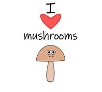 I Love Mushrooms, I Heart Mushrooms, Funny Novelty Joke Notepad, Shopping List, Notebook, Mushroom lovers, Doodle Pad, Lined Notepad, Journal, Diary, ... work notepad, Work notebook, lined book