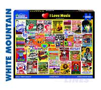 White Mountain Puzzles I Love Music - 1000 Piece Jigsaw Puzzle