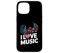 I Love Music Musical Notes Melody Case for iPhone 15