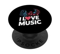 I Love Music Musical Notes Melody PopSockets Adhesive PopGrip