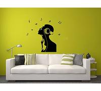 I Love Music Notes Wall Decal Living Room Home Modern Stickers Decoration Decor Stylish Sticker Decals
