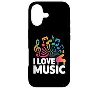 I Love Music Vibrant Piano Notes Case for iPhone 17