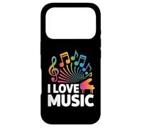 I Love Music Vibrant Piano Notes Case for iPhone 17 Pro