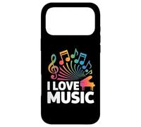 I Love Music Vibrant Piano Notes Case for iPhone 17 Pro Max