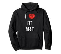 I Love My Abby Name Funny Pullover Hoodie