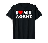 I Love My Agent - Red Heart T-Shirt