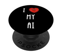 I Love My Ai Name Funny PopSockets Adhesive PopGrip