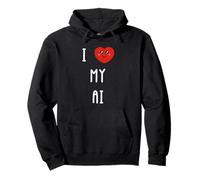 I Love My Ai Name Funny Pullover Hoodie
