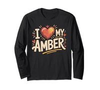 I Love My Amber T-Shirt Name Amber Long Sleeve T-Shirt